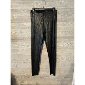Commando Perfect Control Faux‎ Leather Leggings Black Large L 118.00